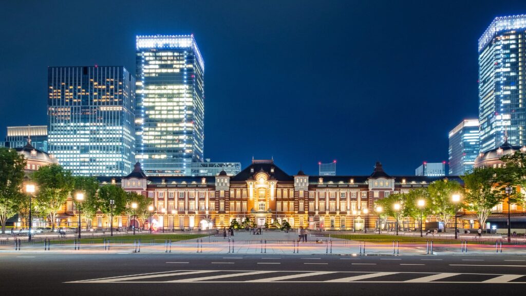 東京駅の夜景