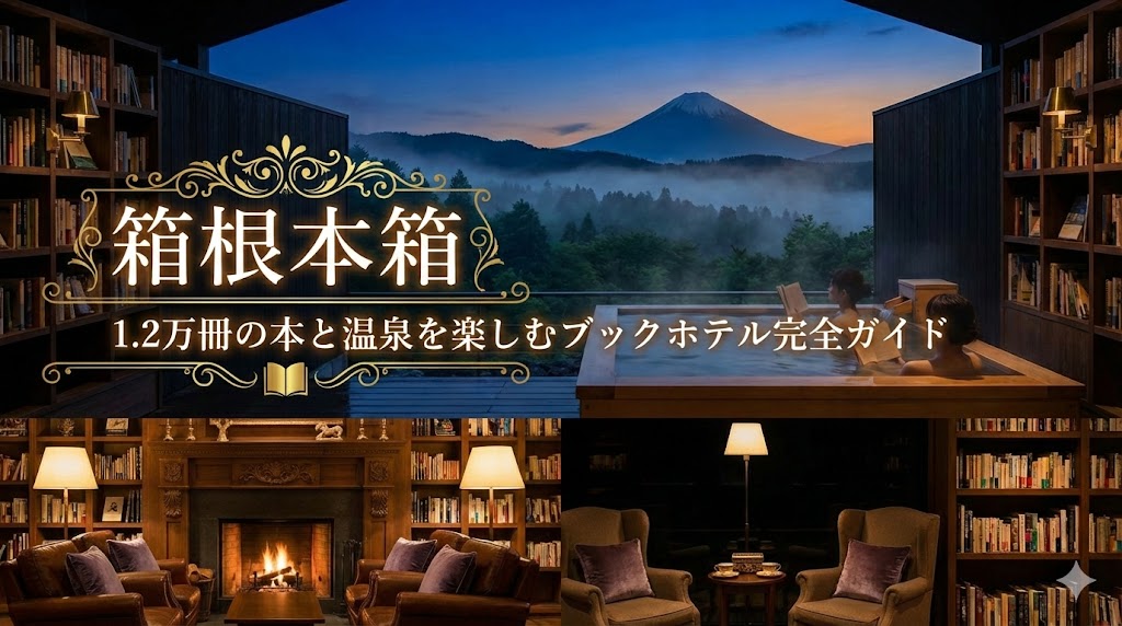 箱根本箱｜1.2万冊の本と温泉を楽しむブックホテル完全ガイド
