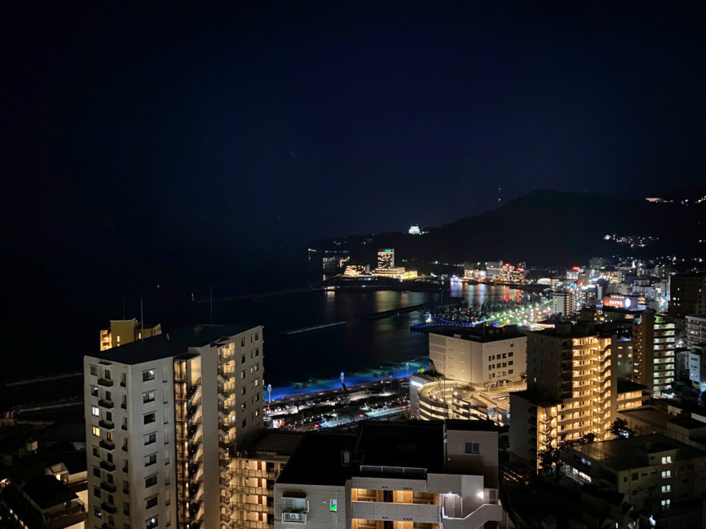 伊東園ホテル熱海館からの景色